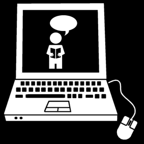 laptop: voorleesverhaal / verhaal luisteren op laptop